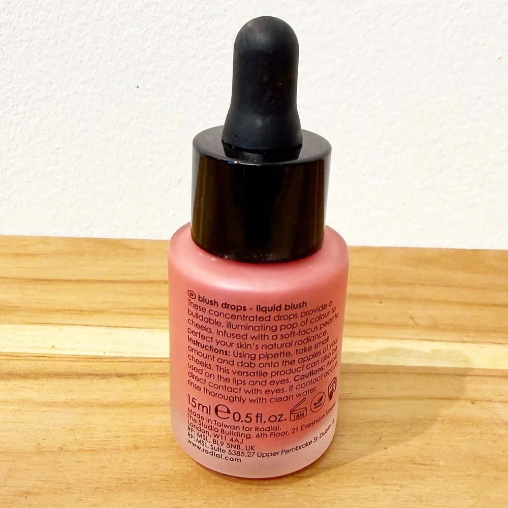 New! RADIAL Blush Drops Liquid Blush in Frosted Pink 0.5 fl oz